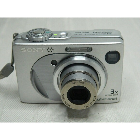 Sony Silver Digital Camera with Accessories - Picture 3 of 10